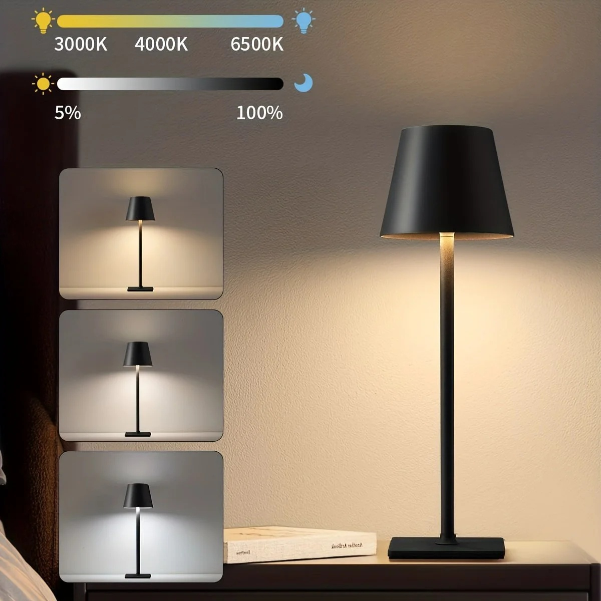 Kabellose tragbare Tischlampe