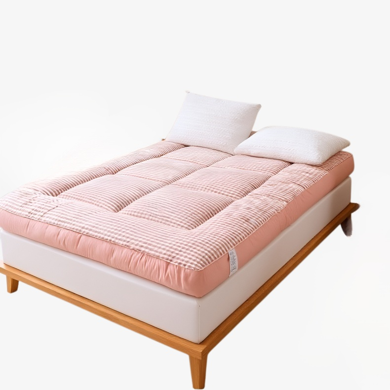 Protector de colchón de terciopelo grueso, antialérgico y cómodo para cama de dormitorio estudiantil