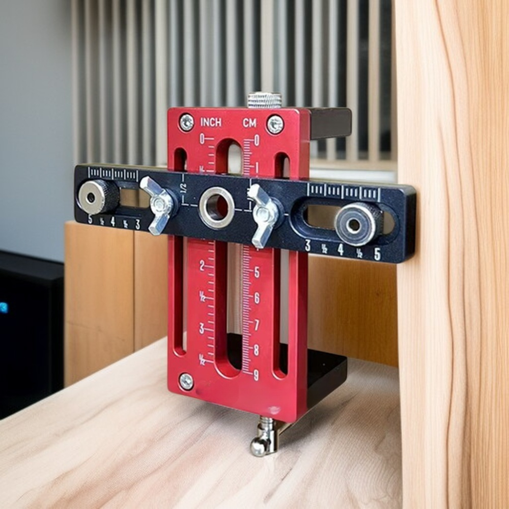 알루미늄 합금 캐비닛 도어 설치 위치 측정 타공 도구