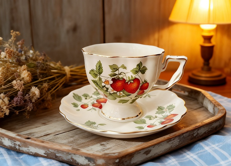 ถ้วยกาแฟเรโทรวัสดุคุณภาพสูง