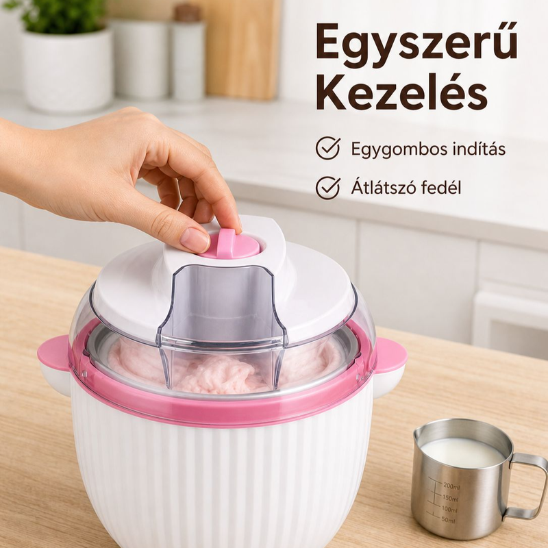 Mini otthoni teljesen automata fagylaltkészítő