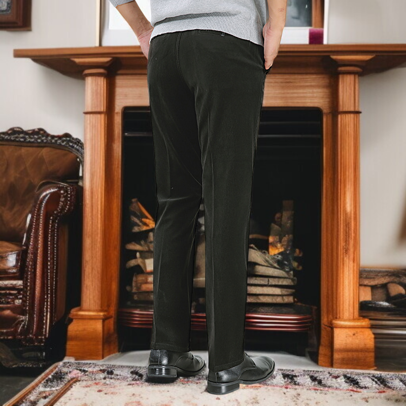 男性式中高年用ベルベット冬にベルベットを厚くしたカジュアルパンツのコーデュロイ男性パンツ