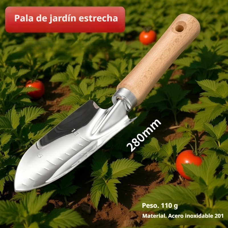  Kit de jardinería de tres piezas: herramientas para plantar flores y vegetales en casa