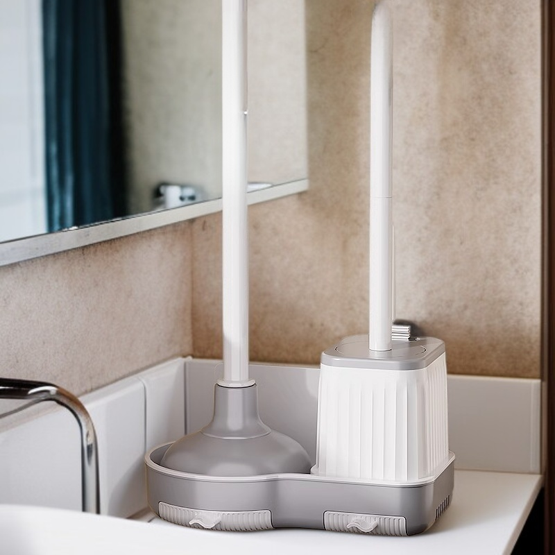 Disposable toilet brush with sterilization