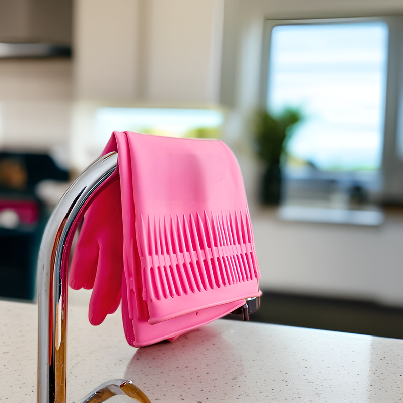 牛すじを使った、より長く、より厚く、より重い食器洗い用手袋