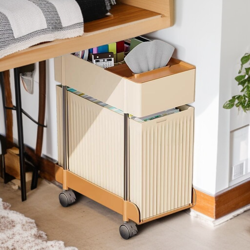 多層収納ラック オフィスデスク下収納便利グッズ