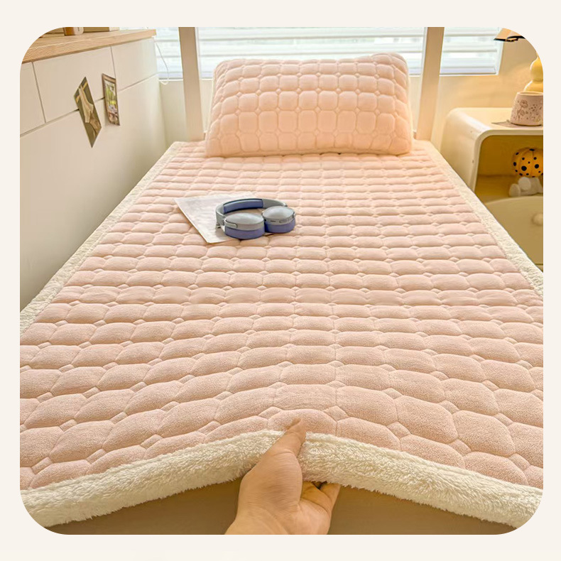 순수 컬러 밀크 벨벳 양면 가정용 매트리스