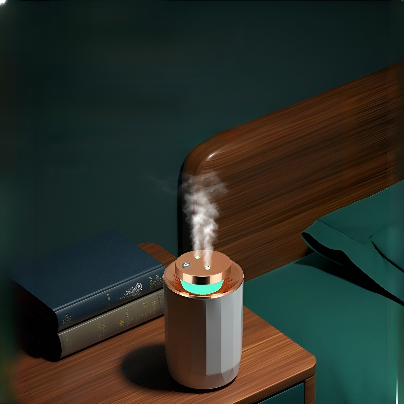 Multifunctional Locomotive-style Humidifier with Aroma Diffuser and Air Purifier