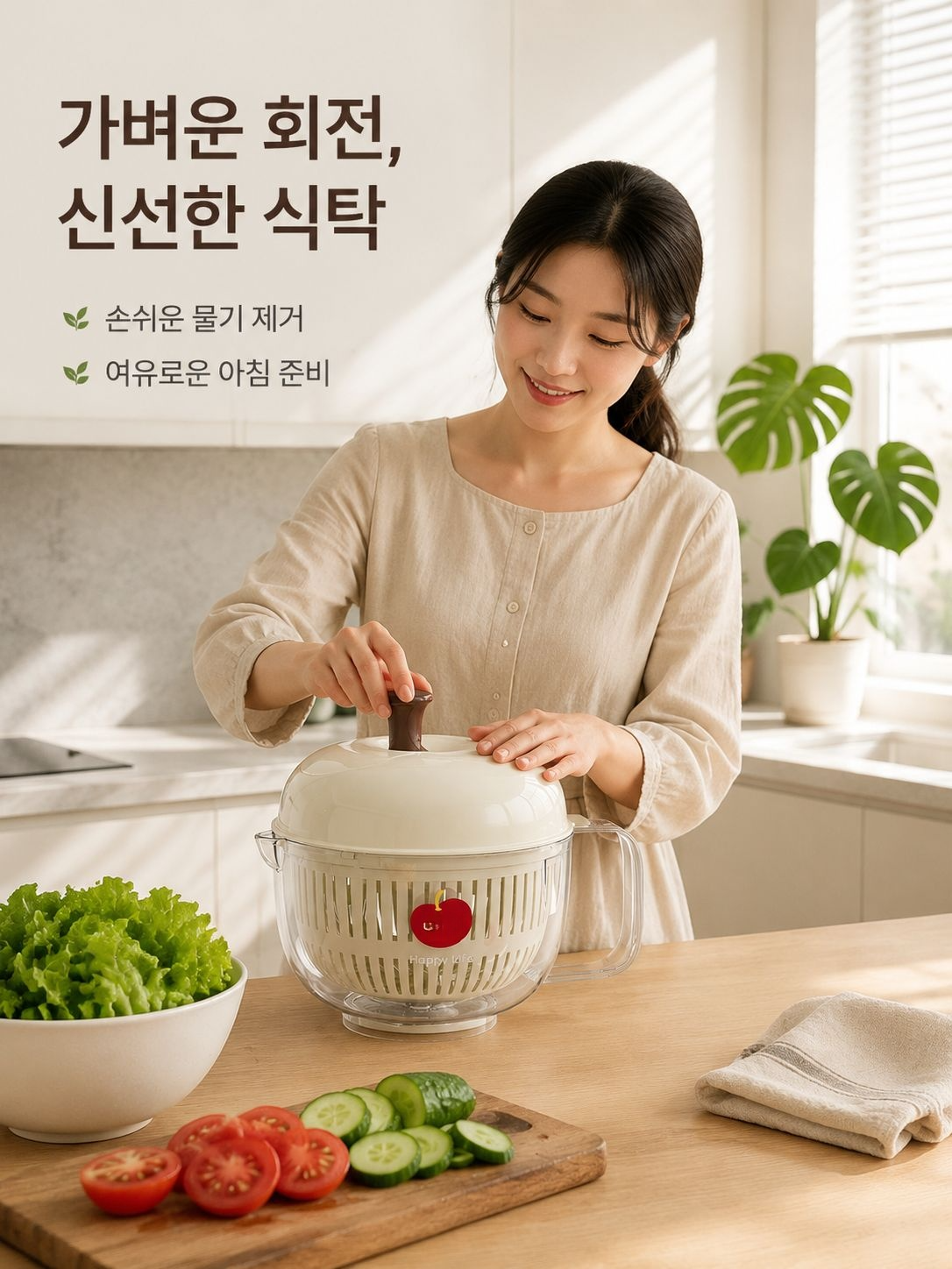 주방용 다용도 채소과일 탈수기