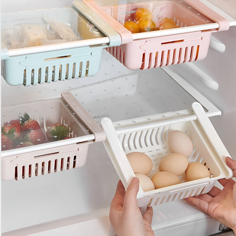 Adjustable Refrigerator Drawer Storage Box