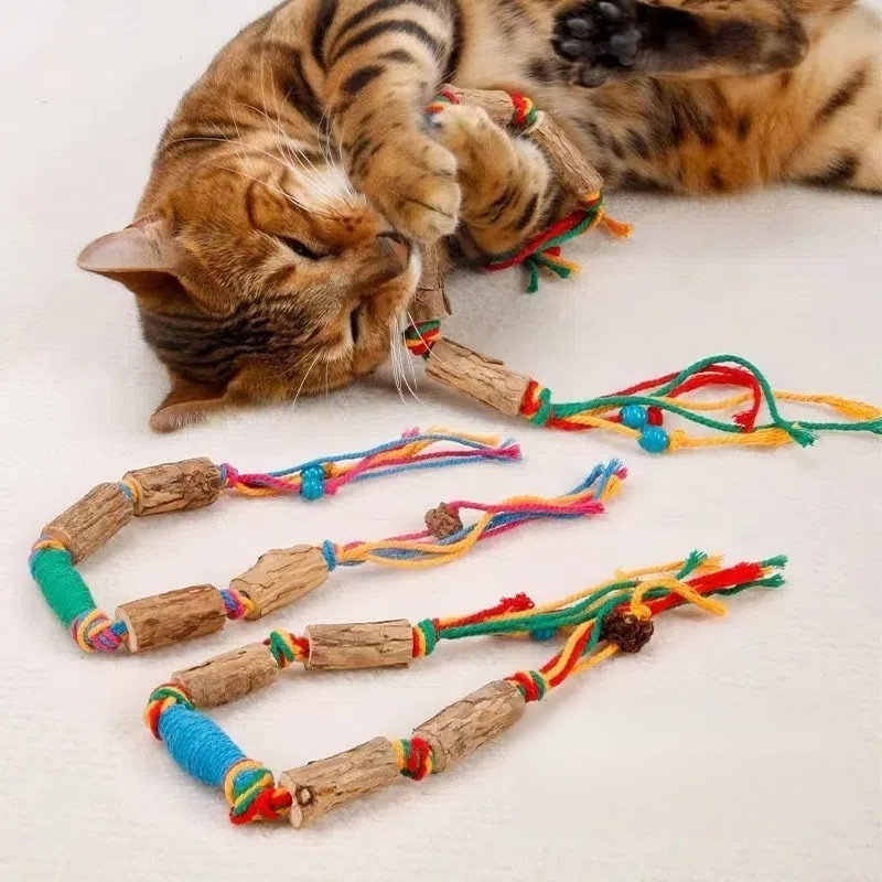 Pet Cat Matatabi Interactive Toy Lucky Rope