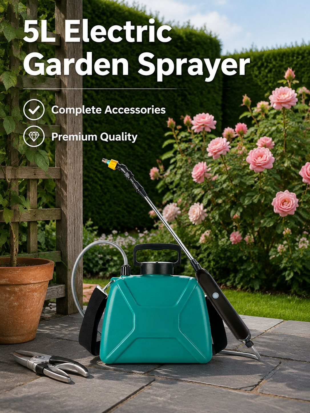 Household Electric Garden Sprayer for Watering and Disinfection