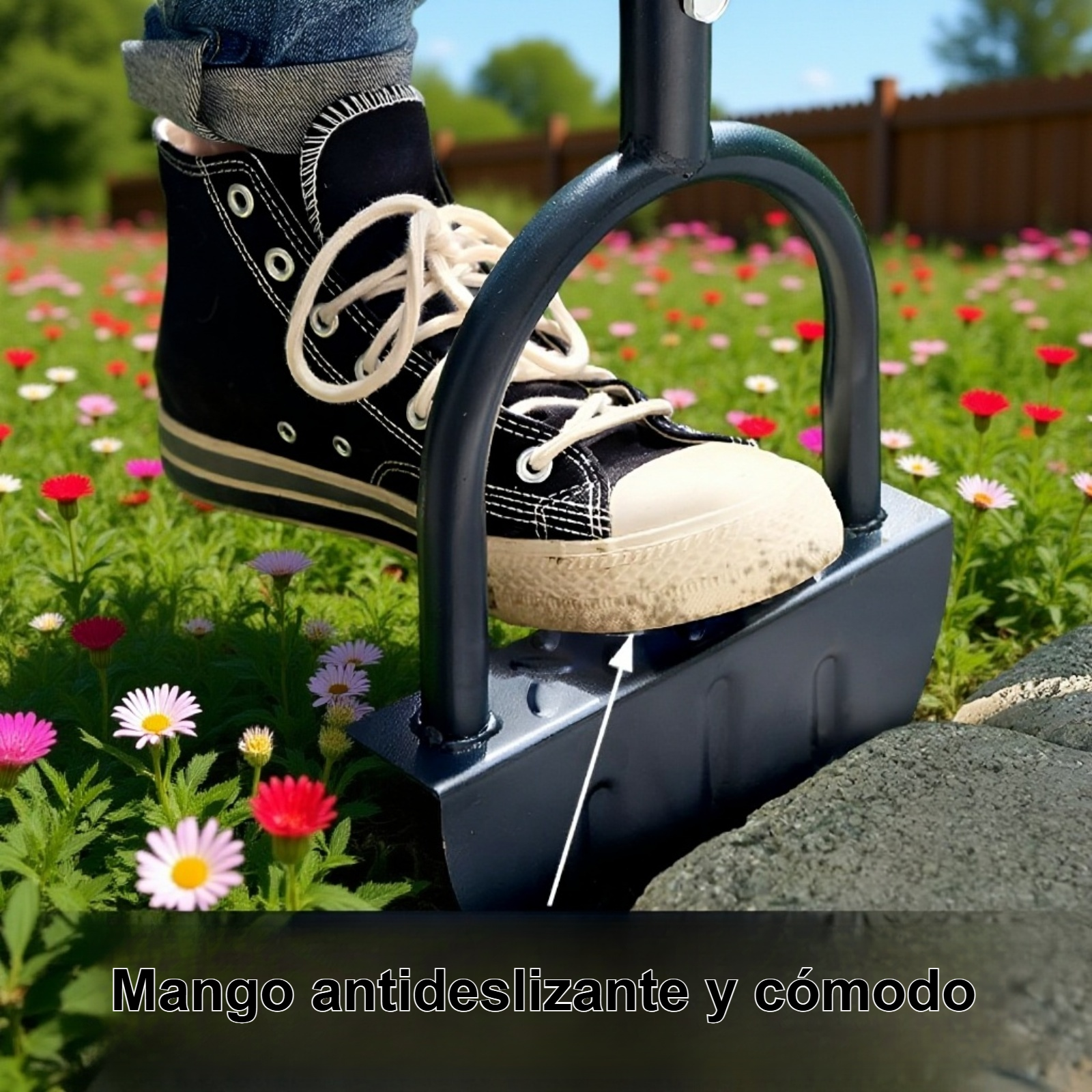 Herramienta de jardinería para trasplantar plántulas