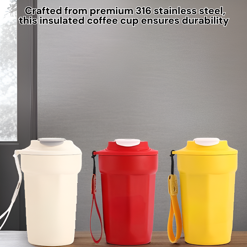 Cute Couple-Style 316 Stainless Steel Insulated Coffee Cup