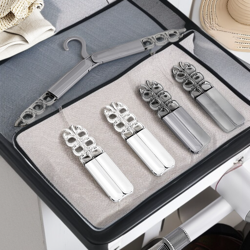 휴대용 접이식 옷걸이 접이식 옷걸이 수납함 옷 속옷 양말 건조대 외출 여행 빨래집게 매직 옷걸이 접이식 수납 옷걸이 출장 휴대용 건조대