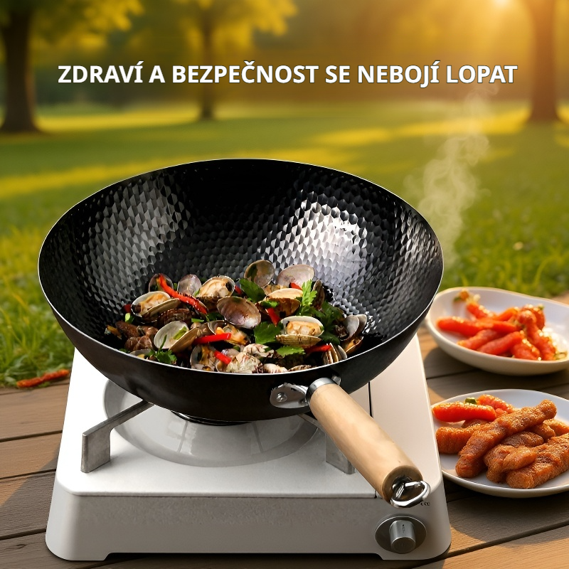 Nepřilnavé nádobí bez povlaku, vhodné na sporák