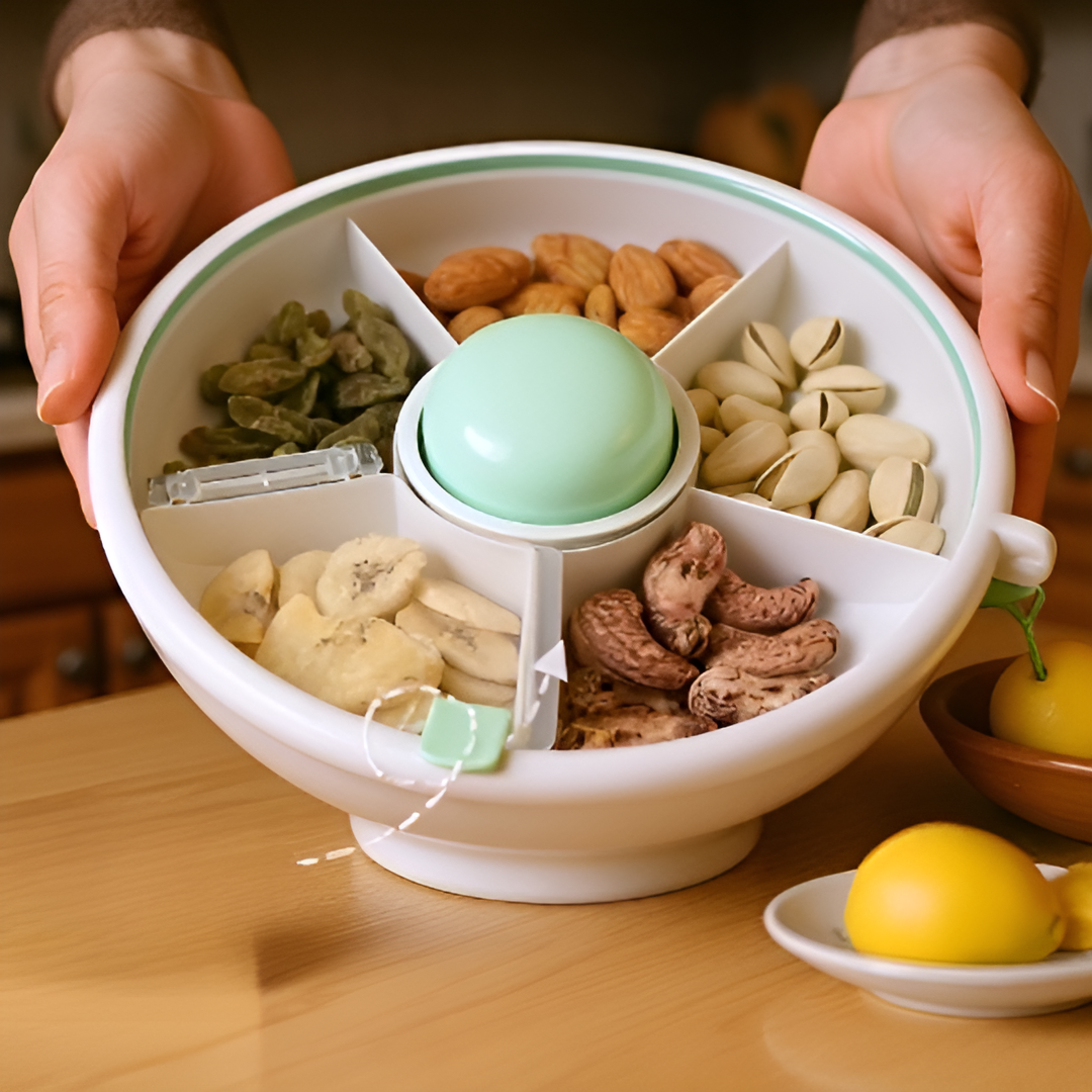 スナック回転収納ボックス密閉箱