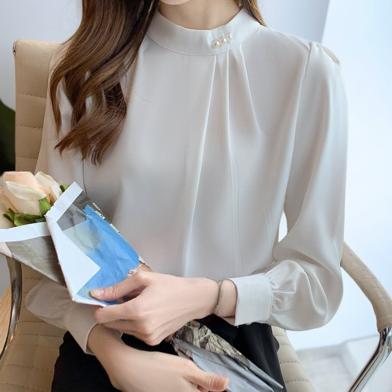 春秋のデザインスタイルニッチシフォンブラウス