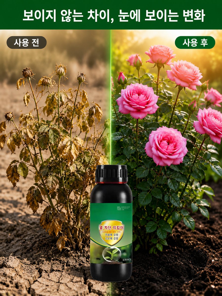 한 병으로 33무의 땅에 사용할 수 있는 항열 수호자 식물 영양액