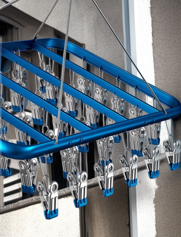 녹 방지 기능이 강조된 건조대 이미지