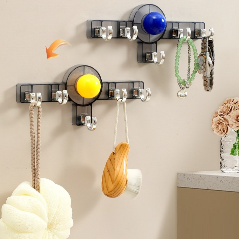 真空無痕免打孔強力吸盤掛鉤（浴室廚房門後收納）