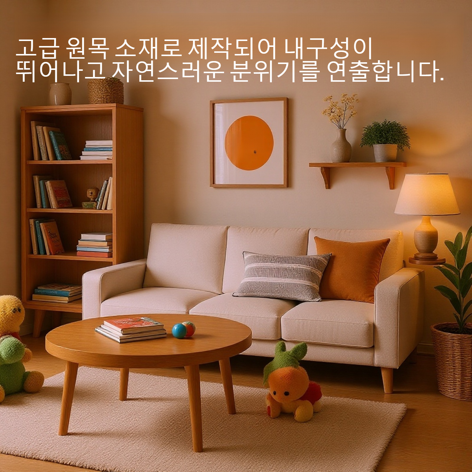 접이식 원목 거실 테이블