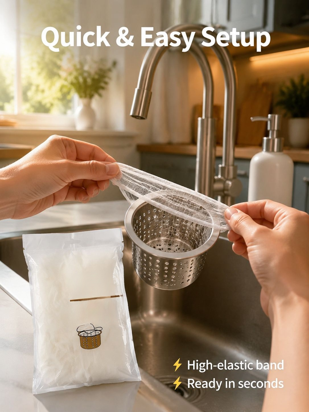 Anti-Clogging Disposable Garbage Filter in Action