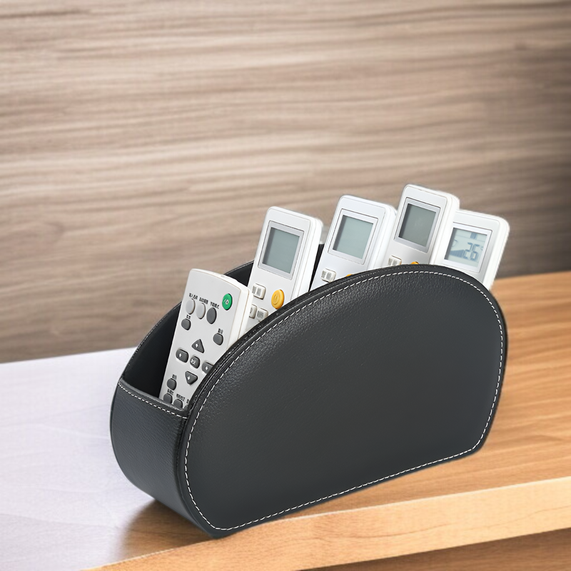 ブラックライチ柄事務用品収納リモコン収納ボックスPU化粧品収納ボックス