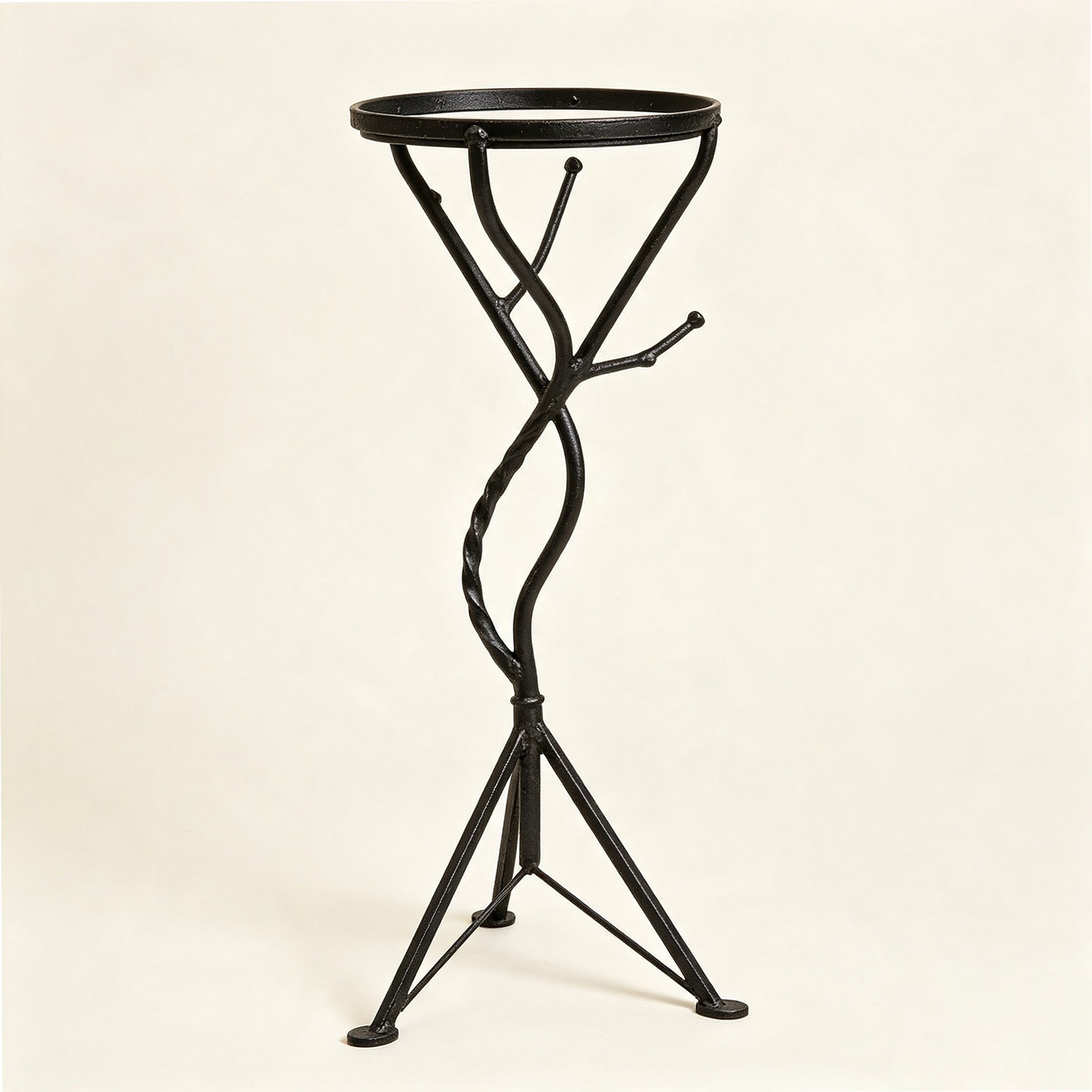 wrought iron flower stand