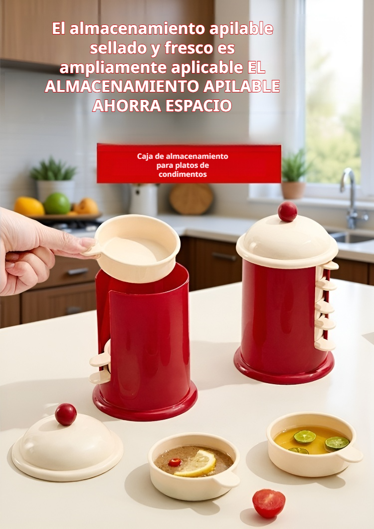 Plato de condimentos antihumedad estilo dopamina en cocina moderna