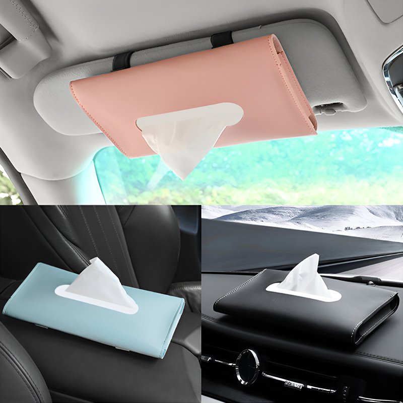 皮革餐巾盒懸掛式汽車掛件
