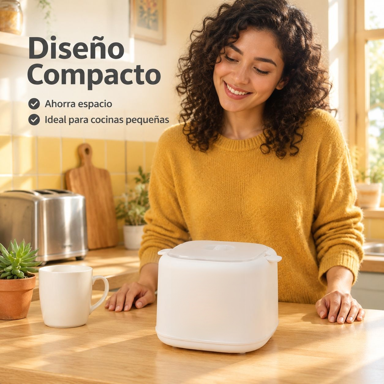 Pequeña máquina para cocinar huevos al vapor