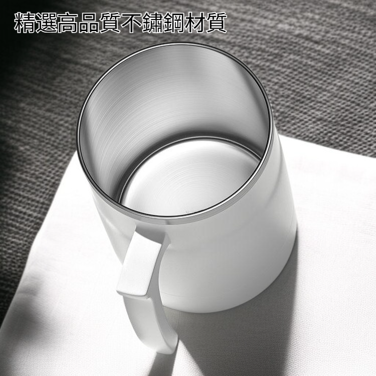 創意不鏽鋼咖啡杯保溫茶杯帶蓋辦公用水杯