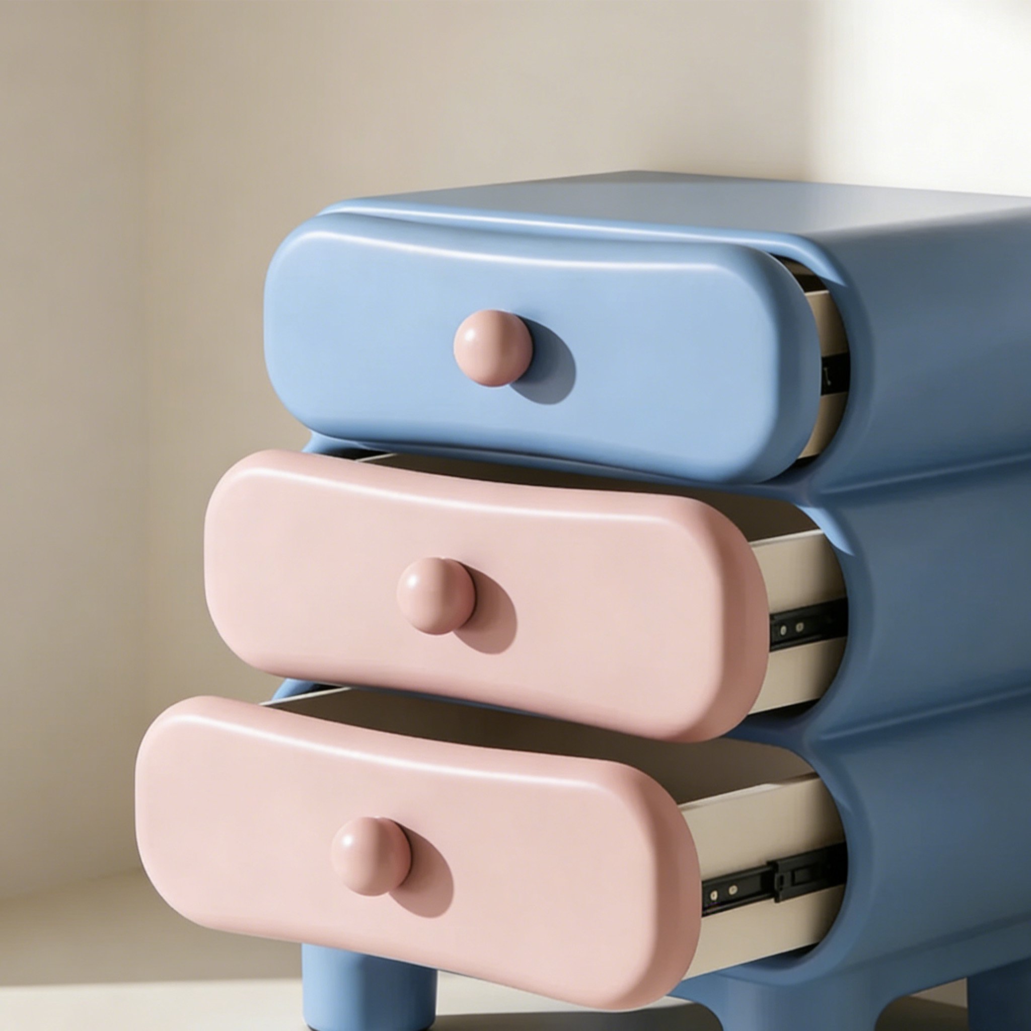 다기능 수납 침대 옆장