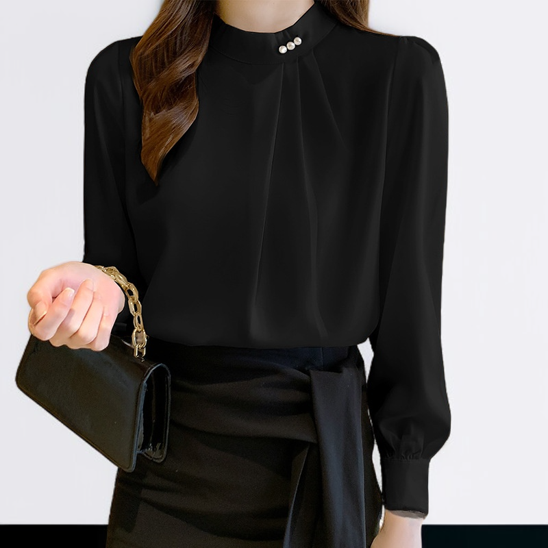 春秋のデザインスタイルニッチシフォンブラウス