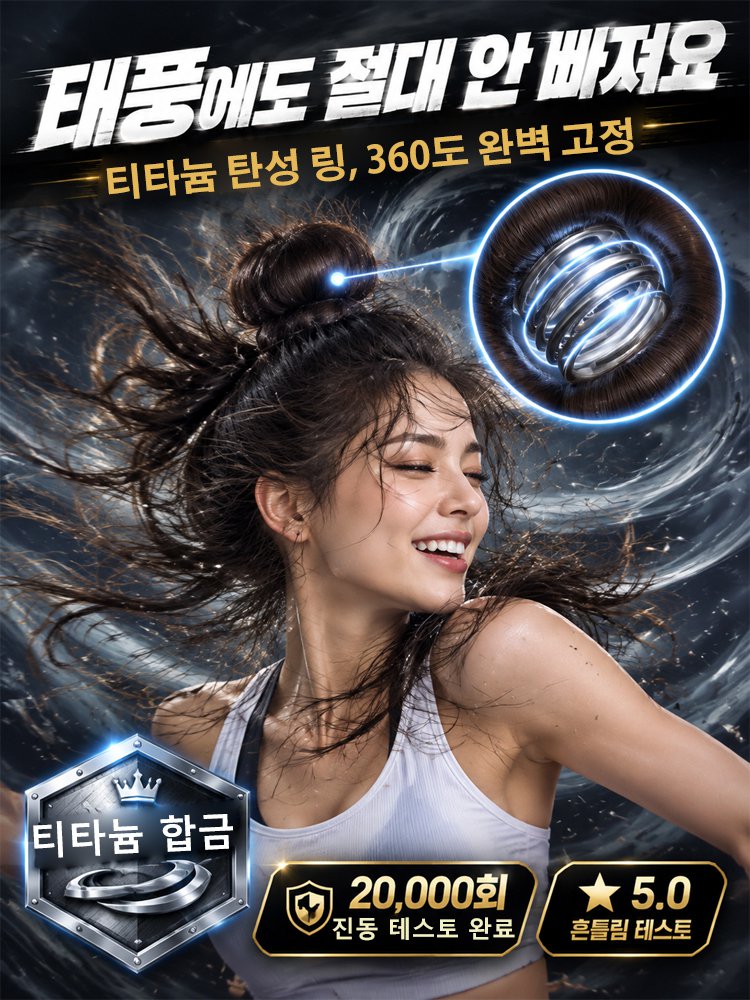 도쿄 오모테산도·바이오닉 리얼 헤어 당고 가발 링