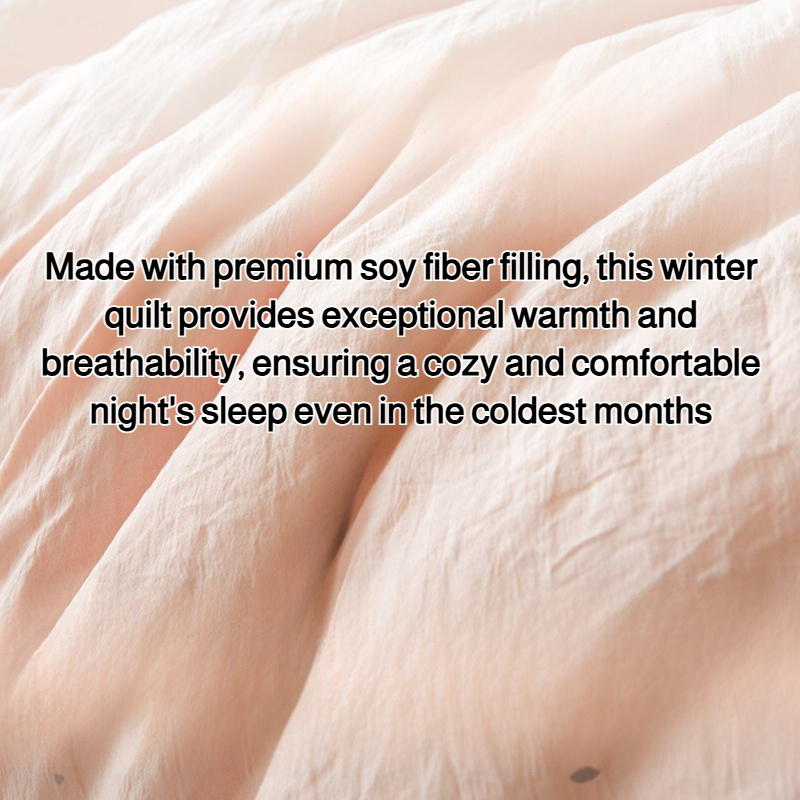 Soy fiber winter quilt