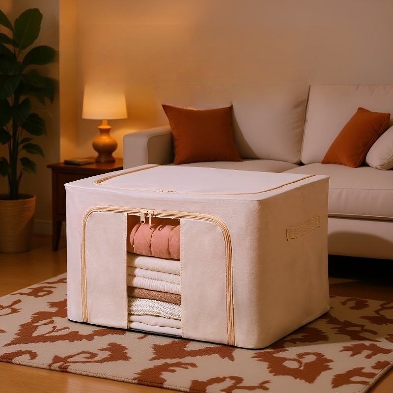 철골 대용량 두꺼운 수납함 가시 의류 수납함 단일창 수납함 투명 수납함