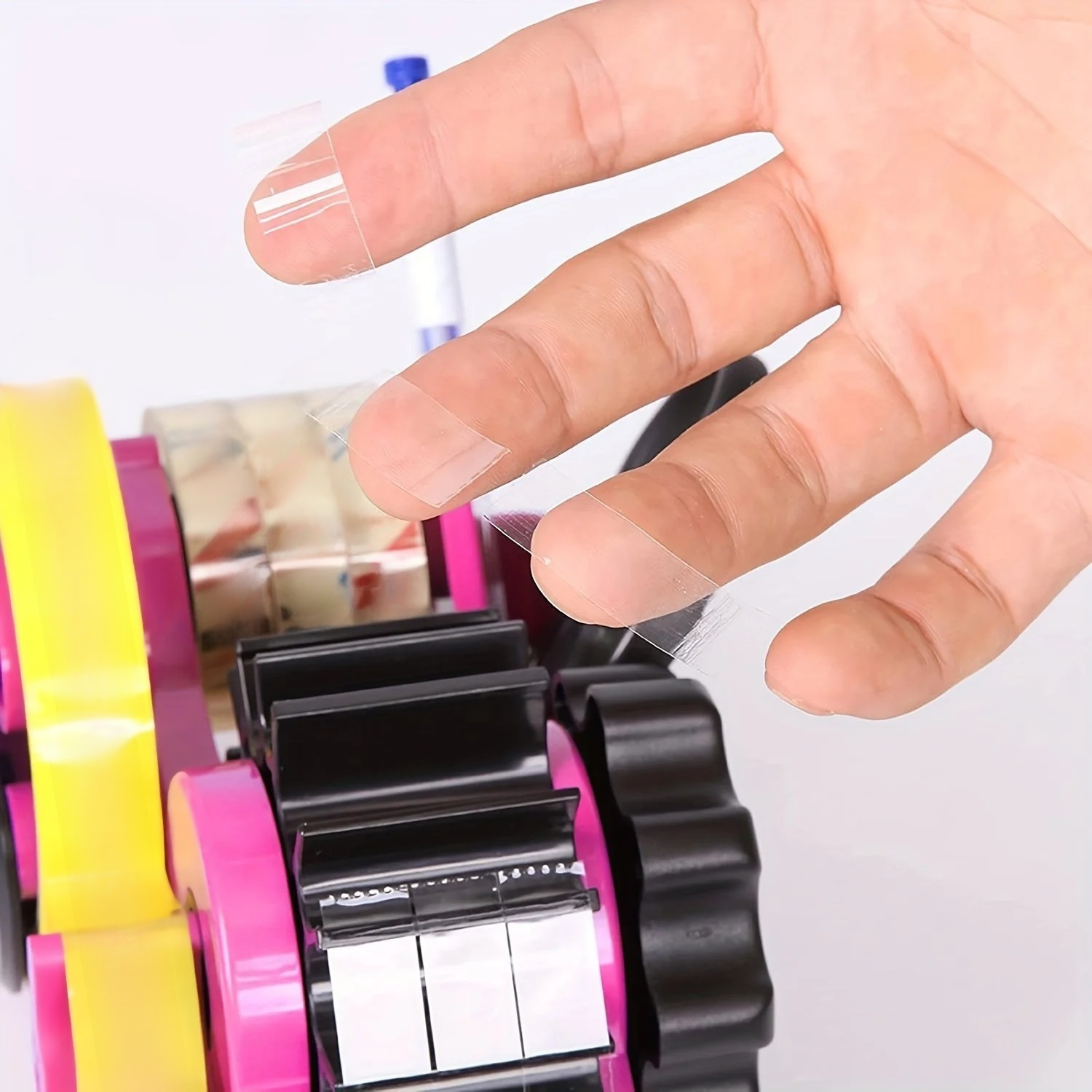 Semi-automatic tape cutter