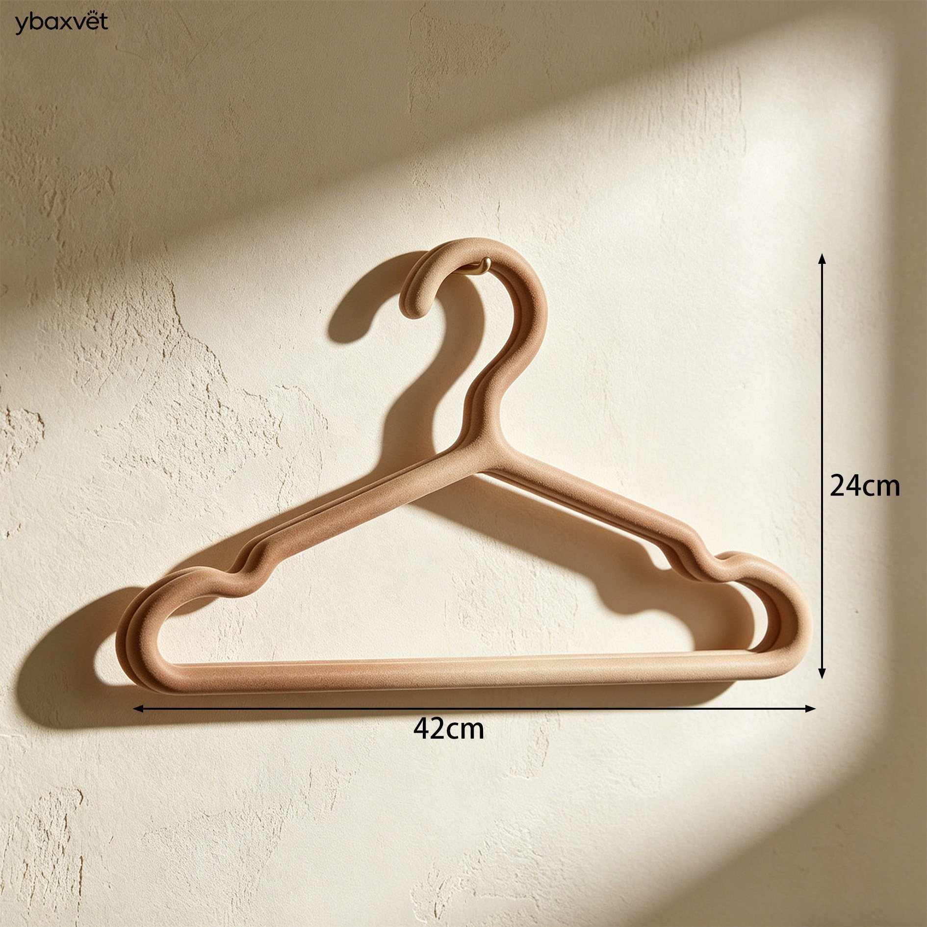 Space-saving clothes hangers for closet organization