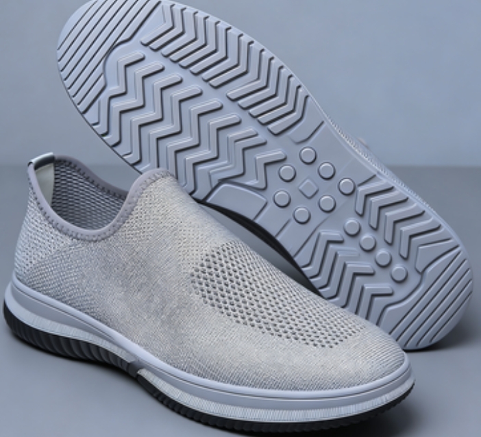 รองเท้าลำลองสลิปออน ผ้าตาข่ายบางเฉียบ ระบายอากาศได้ดี