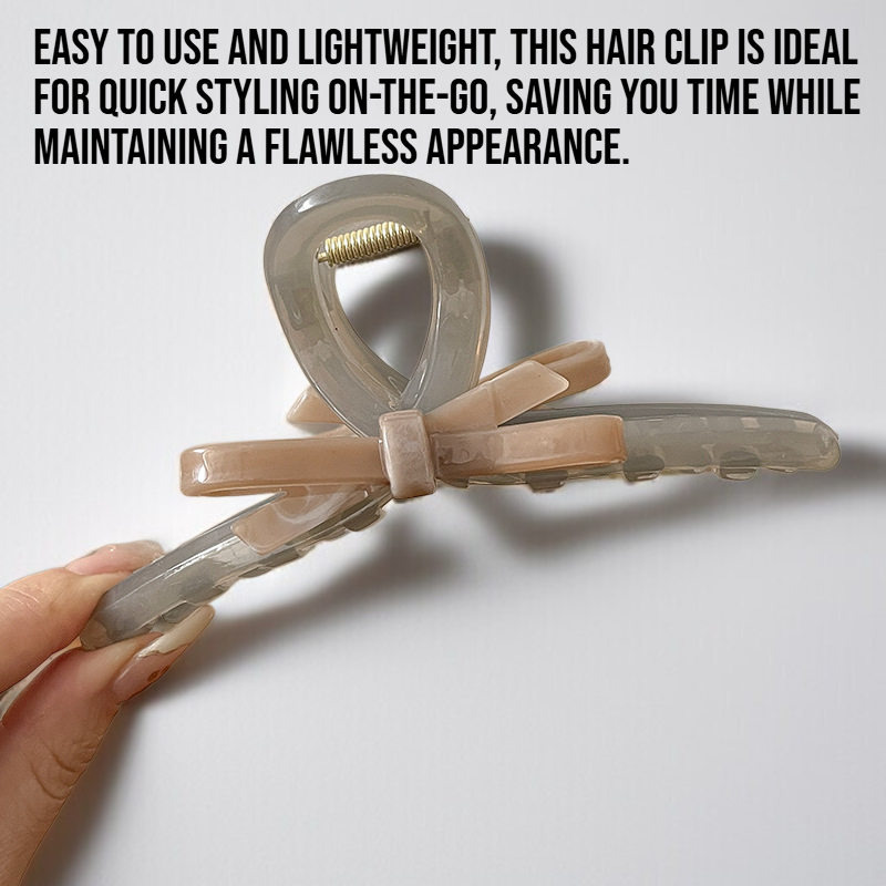 Durable hair clip securing long hair