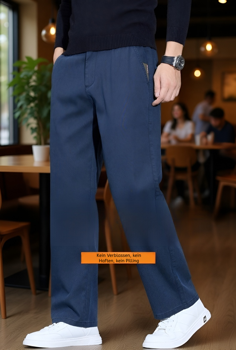 Modische Herren Freizeithose in Schwarz