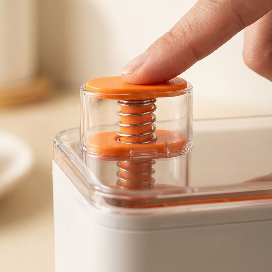 耐久性抜群の蓋付き製氷皿