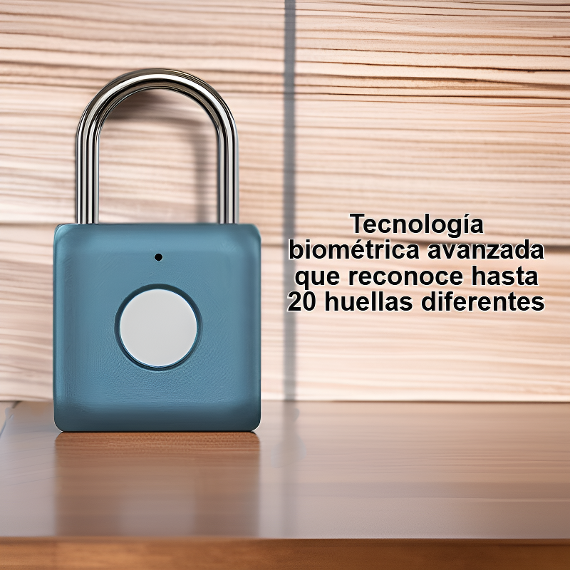 candado de huella dactilar
