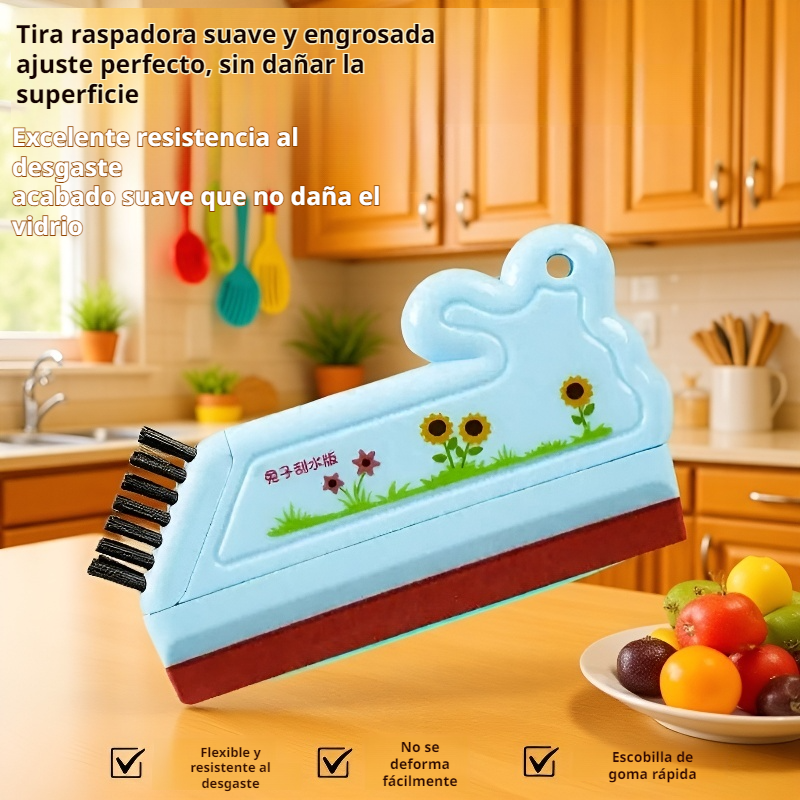 Limpiador y escurridor 2 en 1 para baño