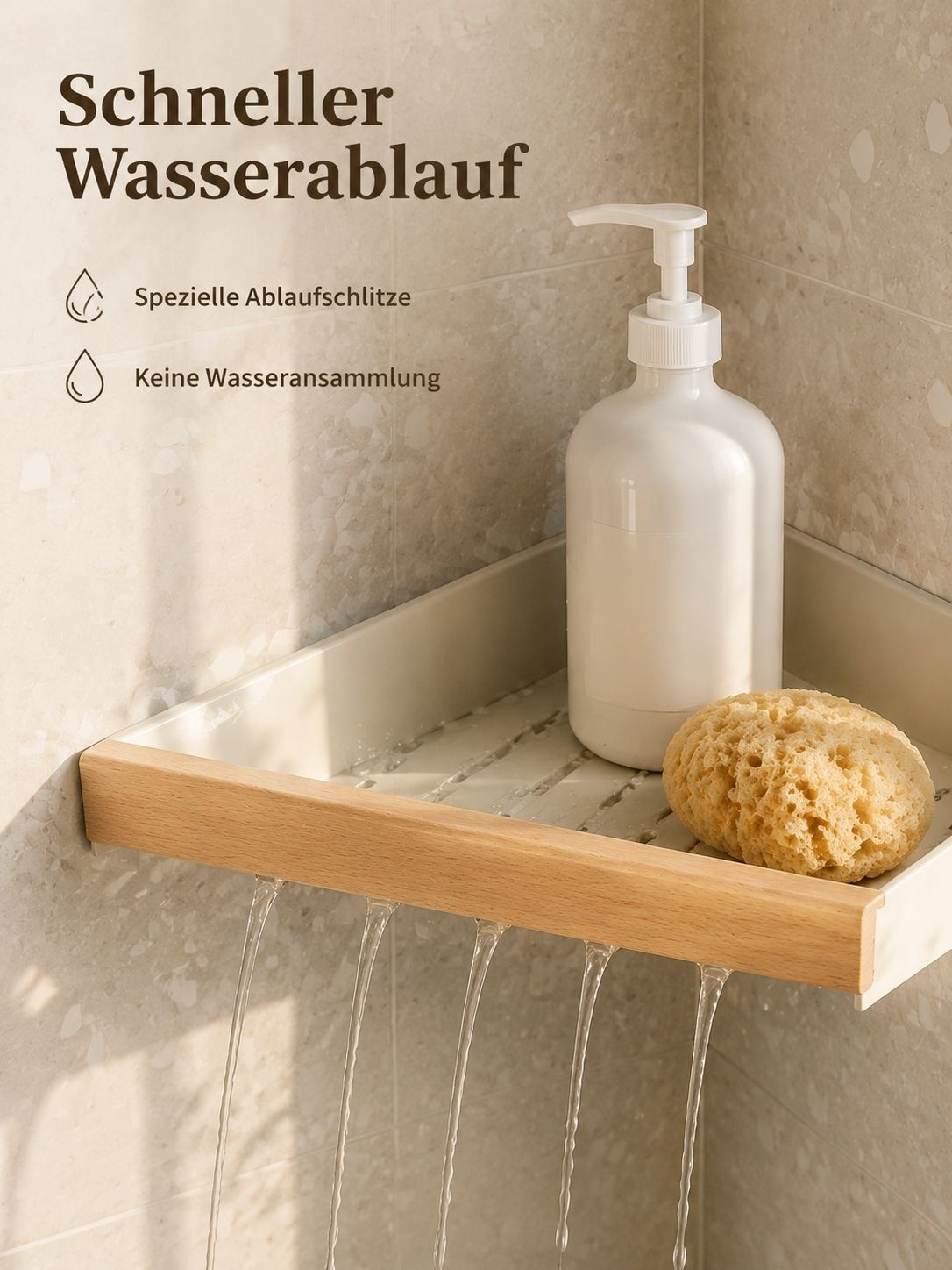 Praktische Badezimmer Aufbewahrungslösung ohne Bohren und Schrauben