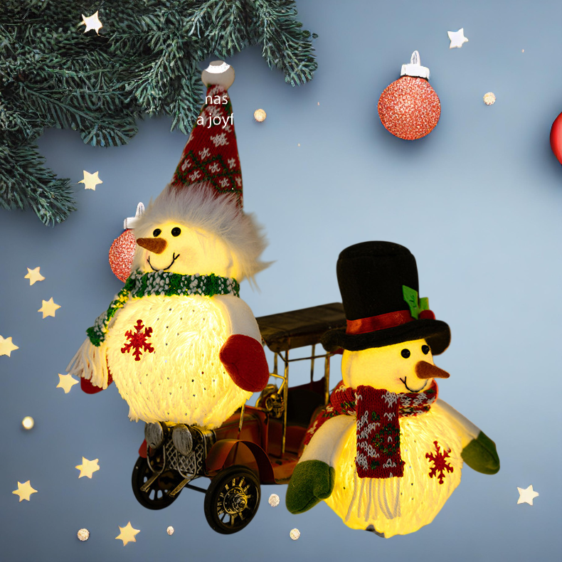 LED Schneemann Dekoration für Weihnachten