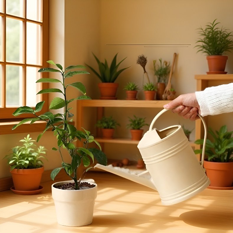 대용량 긴 주둥이 물뿌리개