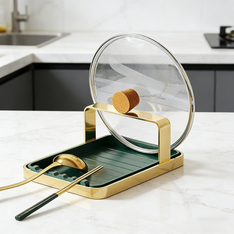 廚房免打孔鍋蓋架子壁掛式家用檯面砧板架菜板放置架鍋鏟托架神器